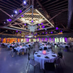 Salle de réception avec éclairages